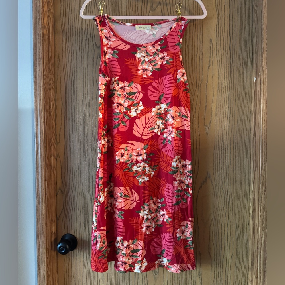 Vibrant Floral Midi Dress